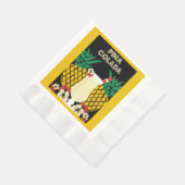 Piña Colada Cocktail Drink Serviette (Ecke)