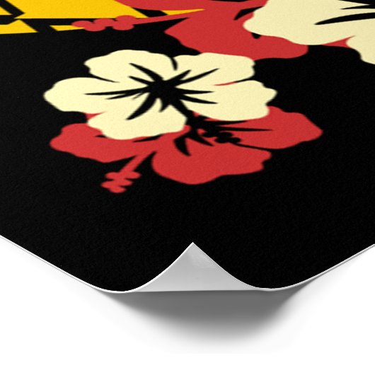 Piña Colada Cocktail Drinks Poster (Ecke)