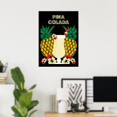 Piña Colada Cocktail Drinks Poster (Heimbüro)