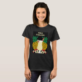Piña Colada Cocktail Drinks T - Shirt (Vorne ganz)