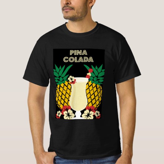 Piña Colada Cocktail Drinks T - Shirt (Vorderseite)