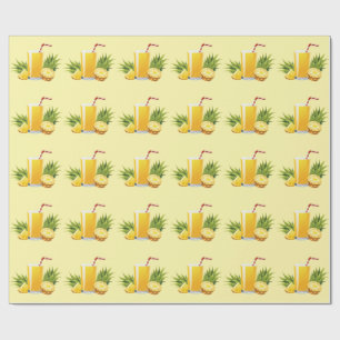 Pina Colada Cocktail Geschenkpapier