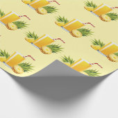 Pina Colada Cocktail Geschenkpapier (Ecke)