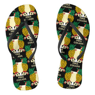 Piña Colada Cocktail Getränk   Badesandalen