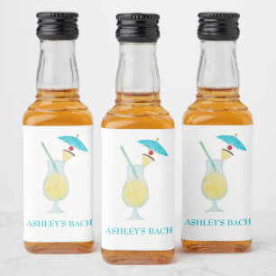 Piña-Colada-Cocktail-Hochzeitsgeschenk Junggeselli Alkoholflaschenetikett