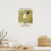 Pina Colada Cocktail Poster (Küche)