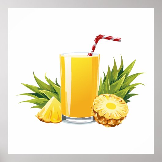 Pina Colada Cocktail Poster (Vorne)