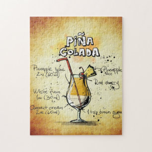 Pina Colada Cocktail Puzzle