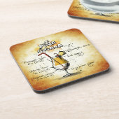 Pina Colada Cocktail-Rezept Getränkeuntersetzer (Linke Seite)