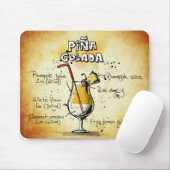 Pina Colada Cocktail Rezept Mousepad (Mit Mouse)