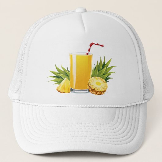 Pina Colada Cocktail Truckerkappe (Vorderseite)
