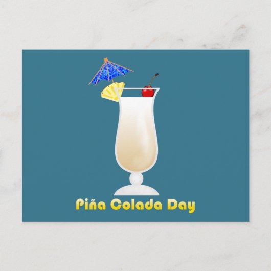 Piña Colada Day Postkarte (Vorderseite)