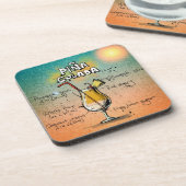 Pina Colada Drink Illustration Untersetzer (Linke Seite)
