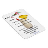 Pina Colada Drink Rezept Magnet (Rechte Seite)