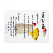 Pina Colada Drink Rezept Magnet (Horizontal)