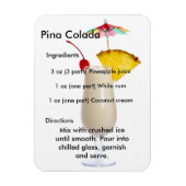 Pina Colada Drink Rezept Magnet (Vertikal)