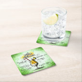 Pina Colada Drink Rezept Rechteckiger Pappuntersetzer (Vor Ort)