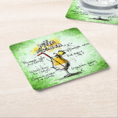 Pina Colada Drink Rezept Rechteckiger Pappuntersetzer (angewinkelt)