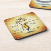 Pina Colada Drink Rezept Stilvoll und trendy Getränkeuntersetzer (Linke Seite)