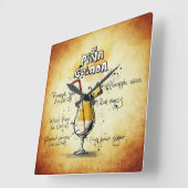 Pina Colada Drink Rezept Uhr (Winkel)