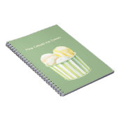 Pina Colada Eiscreme Notizblock (Rechte Seite)