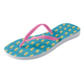 Pina Colada fröhliche Flip Flops Badesandalen (Schrägansicht)