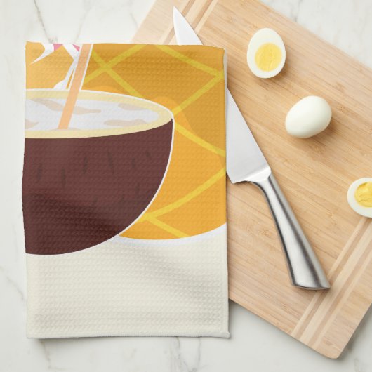 Pina Colada Geschirrtuch (Viertel Falte)