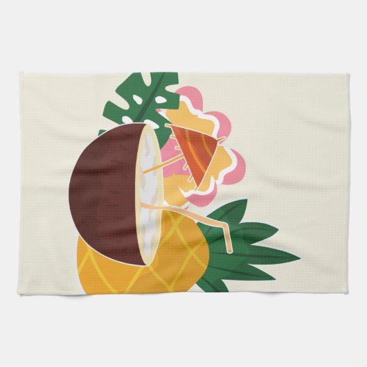Pina Colada Geschirrtuch (Horizontal)