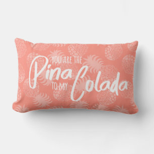 Pina Colada Hawaiianische Ananas Koralle Reversibe Kissen Für Draußen