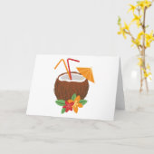 Pina Colada Karte (Gelbe Blume)