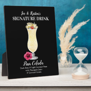 Pina Colada • PERSONALISIERE diesen Signature Drin Fotoplatte