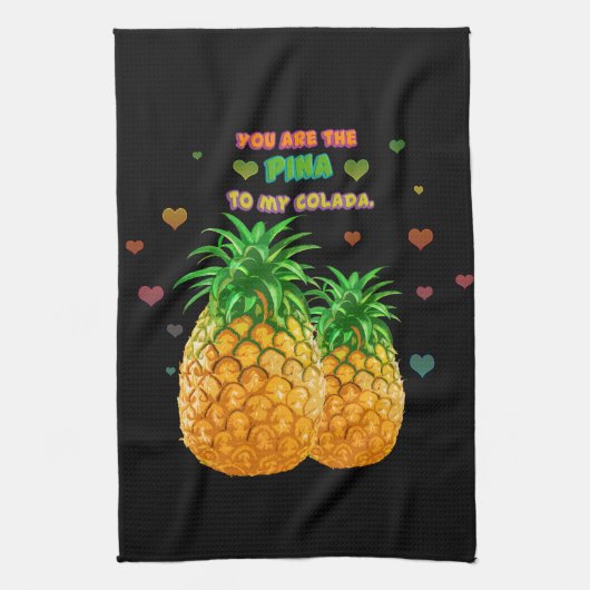 Pina Colada Pineaple Geschirrtuch (Vertikal)