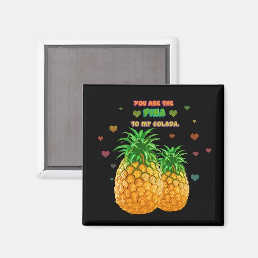 Pina Colada Pineaple Magnet (Vorderseite/Rückseite)