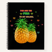 Pina Colada Pineaple Notizblock (Vorderseite)
