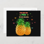 Pina Colada Pineaple Postkarte (Vorne/Hinten)