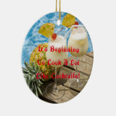 Piña Colada Pineapple Keramik Ornament (Rechts)