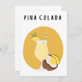 Pina-Colada-Plakat (Vorne/Hinten)