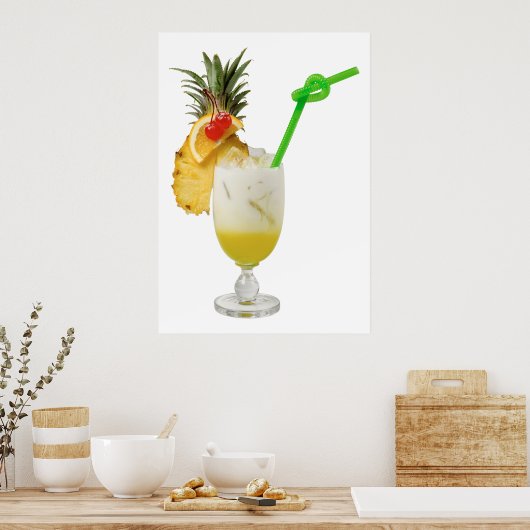 Pina Colada Poster (Küche)