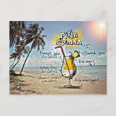 Pina Colada Postkarte (Vorderseite)