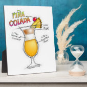 PINA COLADA RECIPE COCKTAIL ART FOTOPLATTE (Seite)