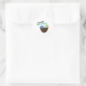 Pina Colada Runder Aufkleber (Tasche)