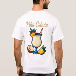 Piña Colada T-Shirt – Tropical Rum Cocktail