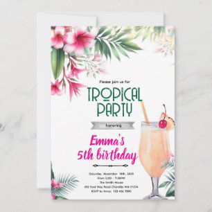 Piña Colada tropische Party-Einladung  Einladung