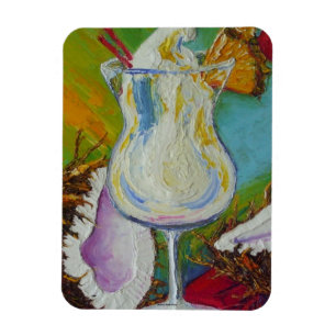Pina Colada u. Kokosnuss-Magnet Magnet
