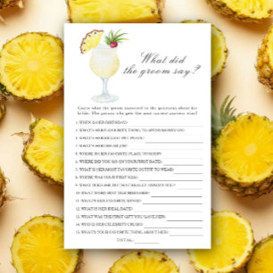 Pina Colada - Was sagte der Bräutigam Brautspiel