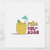 Pina Coladas Weinetikett (Einzelnes Label)