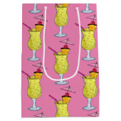 Pina Piña Colada Puerto Rico Ananas Cocktail Mittlere Geschenktüte (Rückseite)