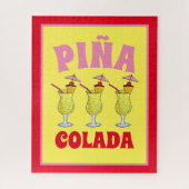 Pina Piña Colada Puerto Rico Ananas Cocktail Puzzle (Vertikal)