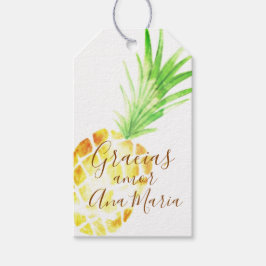 Piña tropische "infundida de amor" personalizada geschenkanhänger