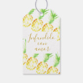 Piña tropische "infundida de amor" personalizada geschenkanhänger (Rückseite)